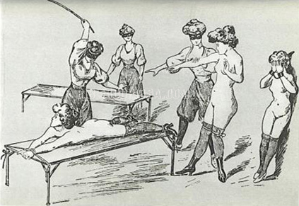 Illustration from Les Flagellants et les flagelles de Paris