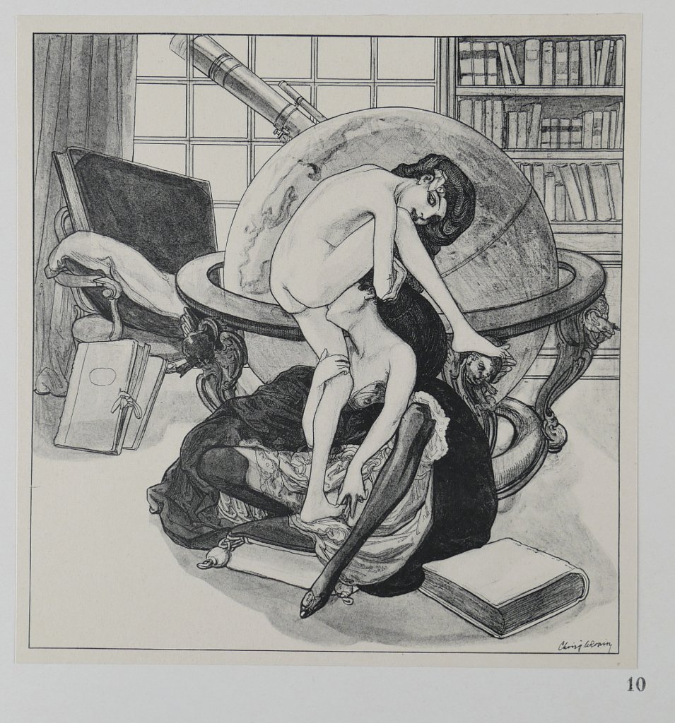 Second illustration from Im Garten der Aphrodite by Franz von Bayros