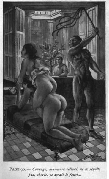 Double flagellation illustration by Georges Topfer