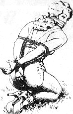 Restraint study drawn by John Willie
