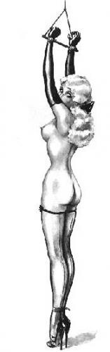 Spreader arms restraint illustration by John Willie